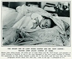 John Julius Cooper as a baby