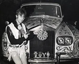 Weybridge: John Lennon of The Beatles pop group with Rolls Royce