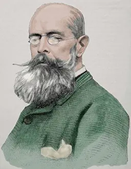 Artistica: John Lewis Brown (1829-1892). Frech painter. Engraving. Colo