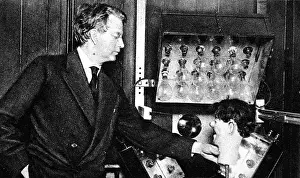 Logie: John Logie Baird, with ventriloquist's dummy head