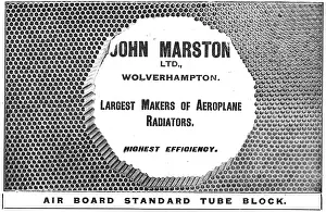 Radiators: John Marston Ltd - Aircraft Radiators
