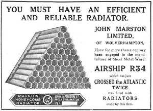 Radiators: John Marston Ltd - Airship R34 Radiators