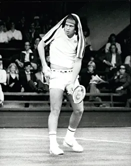 Mcenroe: John McEnroe in tennis match at Wimbledon