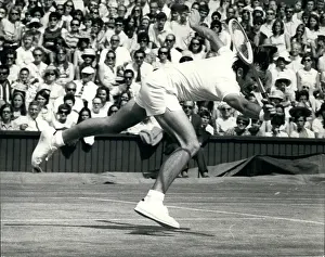 Laver: John Newcombe in tennis match at Wimbledon