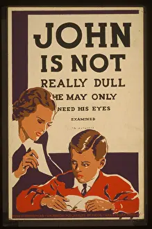 Examinations: John is not really dull - he may only need his eyes examined