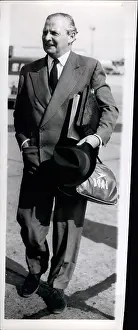 Brava: John Selwyn Lloyd, Foreign Secretary, returns to London