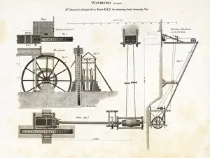 Coals: John Smeaton's water gin winding engine, 19th century