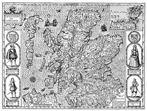 1611: John Speed, Scotland Map, 1611