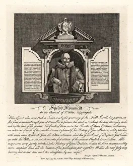 Chancel: John Speed's monument in the chancel of St. Giles