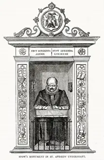 Taylors: John Stow's Monument, St Andrew Undershaft, London