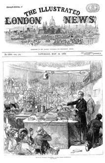 Lecturing: John Tyndall (1820-93) Irish born physicist, lecturing