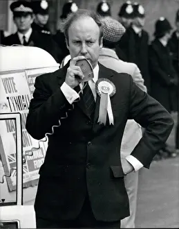 Hoxton: John Tyndall, Chairman of National Front, rally in Hackney