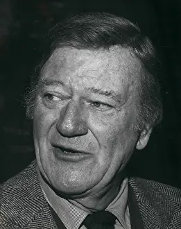 Doubts: John Wayne at debate, Harvard, Cambridge, Mass, USA