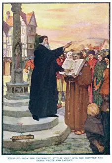 Wycliffe: John Wyclif preaching