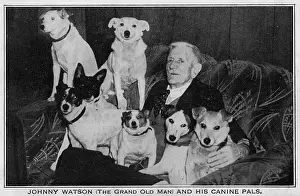 Longevity: Johnny Watson and his canine pals