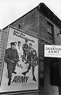Krish: Join the army poster next to Salvation Army hall