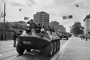 Participating: Joint maneuvers of USSR, West Germany, Czechoslovakia