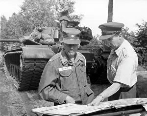 Ameican: Joint manoeuvre of British and US army in Berlin