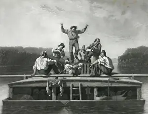 C1847: The jolly flat boat men