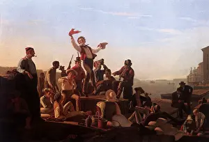 Caleb: Jolly Flatboatmen in Port