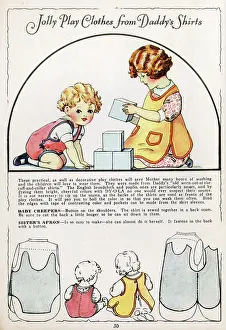 Creeper: Jolly play clothes from daddy's shirts