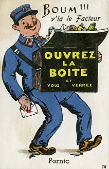 Cheeked: A Jolly Postman invites you to look in his post box