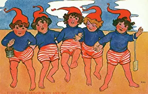 Jumpers: Five jolly sailor boys are we