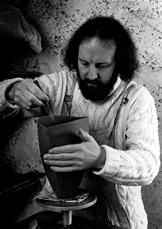 Aran: Jonathan Middlemiss, artist, Lelant, Cornwall