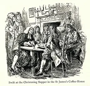 Christening: Jonathan Swift at Christening Supper, London