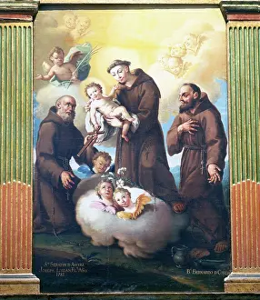 Olive: Jose Luzan (1710-1785). Spanish painter. Altarpiece. St. An