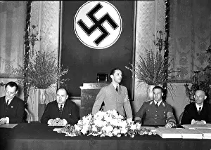 Kaiserhof: Josef Goebbels giving speech, Berlin, Germany