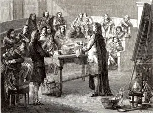 Figuier: Joseph Black (1728-99) Scottish chemist, lecturing