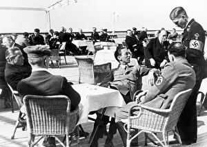 Firle: Joseph Goebbels on deck of a ship