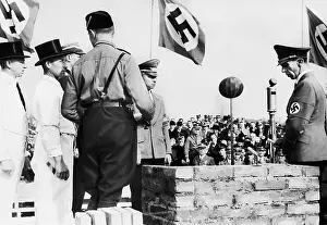 Groundbreaking: Joseph Goebbels at the groundbreaking ceremony of the Kunsth