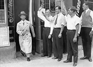 Poll: Joseph Goebbels Leaving a Polling Place During a Plebiscite