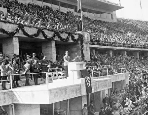Joseph Goebbels at the May Day rally, 1937