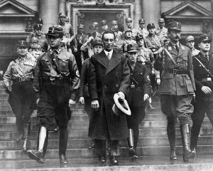 Evangelische: Joseph Goebblels in front of the Berlin cathedral, 1933