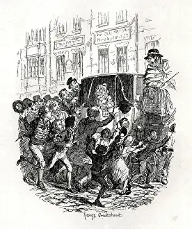 Edited: Joseph Grimaldi, actor and clown, appearing in public
