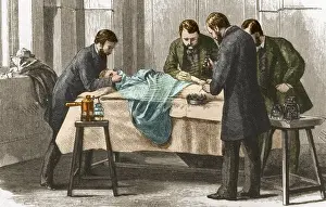 Infirmary: Joseph Lister, Surgery Using Antiseptic Spray, 19th Century