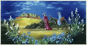 Haywood: Joseph and Mary journeying to Bethlehem