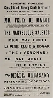 Playbill: Joseph Poole's Myriorama