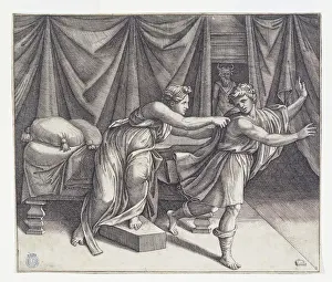Marcantonio: Joseph and Potiphar's wife