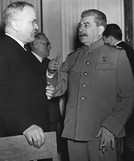 Bsloclcgr: Joseph Stalin talks with his Foreign Minister