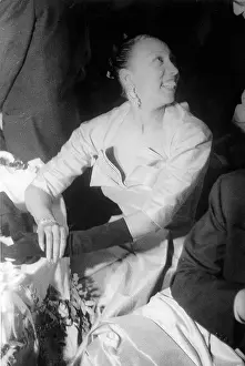 Josephine Baker (1906-1975), at a social ?