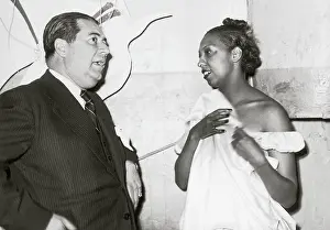 Derval: Josephine Baker and Paul Derval, talking to each other