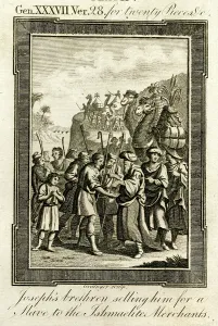 1780s: Joseph's brothers selling him for a slave