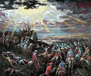 Tribes: Joshua Commanding the Sun to Stand Still. Jos 10:13. Dore Bi
