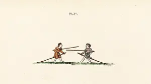 Tilting: Jousting play, 14th century