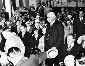 Securities: J.P. Morgan Jr. arriving to testify to the Senate