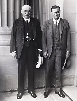 Securities: J.P. Morgan Jr. (left) and son, Junius Morgan